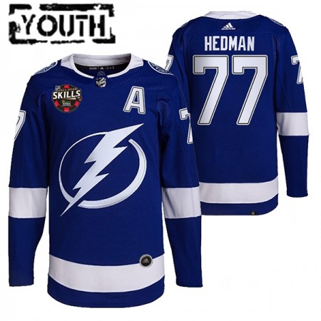 Kinder Eishockey Tampa Bay Lightning Trikot Victor Hedman 77 2022 NHL All-Star Skills Authentic